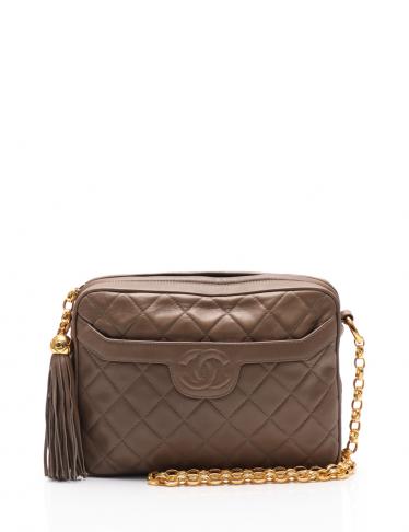 シャネル ラムスキン マトラッセ チェーン ショルダー バッグ ブラウン. シャネル マトラッセ ラムスキン チェーンショルダーバッグ バニティ