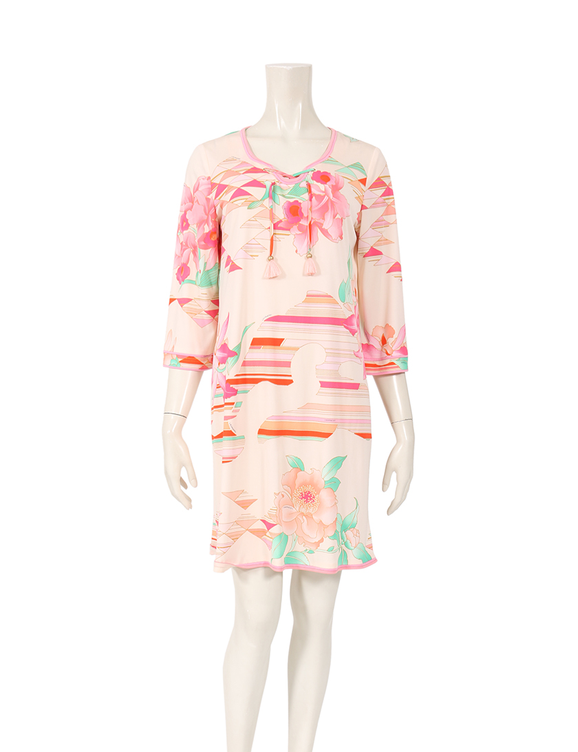 欠品カラー再入荷 19年春夏 ピンク花柄 Leonard レオナール ワンピース 34 36 最安値 Www Clinicasantemogi Com Br