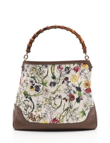 GUCCI・バッグ・ダイアナ フローラ バンブー ショルダーバッグ
