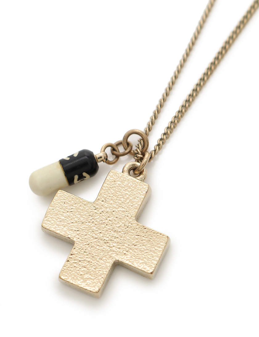 ☆レア☆CHANEL シャネル カラーストーン付き クロスネックレス 08A ...