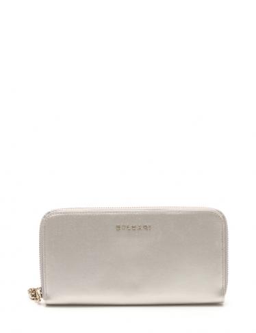 ブルガリ Bvlgari レオーニ ラウンドファスナー長財布 サテン シルバー ライオンファスナー ハイブランド ブランド 専門の中古通販サイト