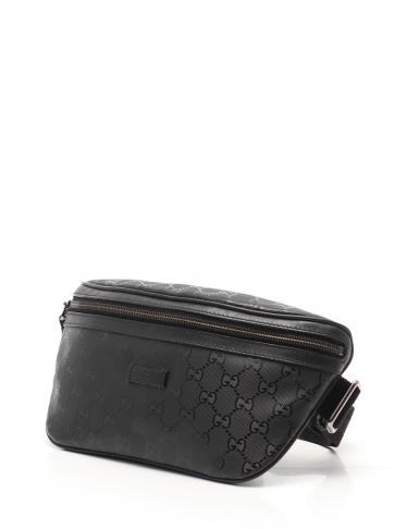 グッチ(GUCCI)GGインプリメ|ウエストバッグ|ボディバッグ|PVC|レザー|黒|ハイブランド・ブランド専門の中古通販サイト(371224)