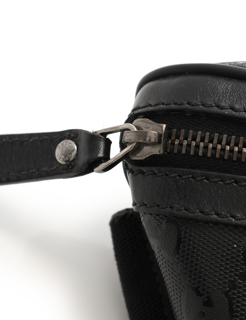 グッチ(GUCCI)GGインプリメ|ウエストバッグ|ボディバッグ|PVC|レザー|黒|ハイブランド・ブランド専門の中古通販サイト(371224)