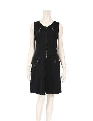 Fendi フェンディ Fendi Jeans ジップアップ ワンピース 黒 中古