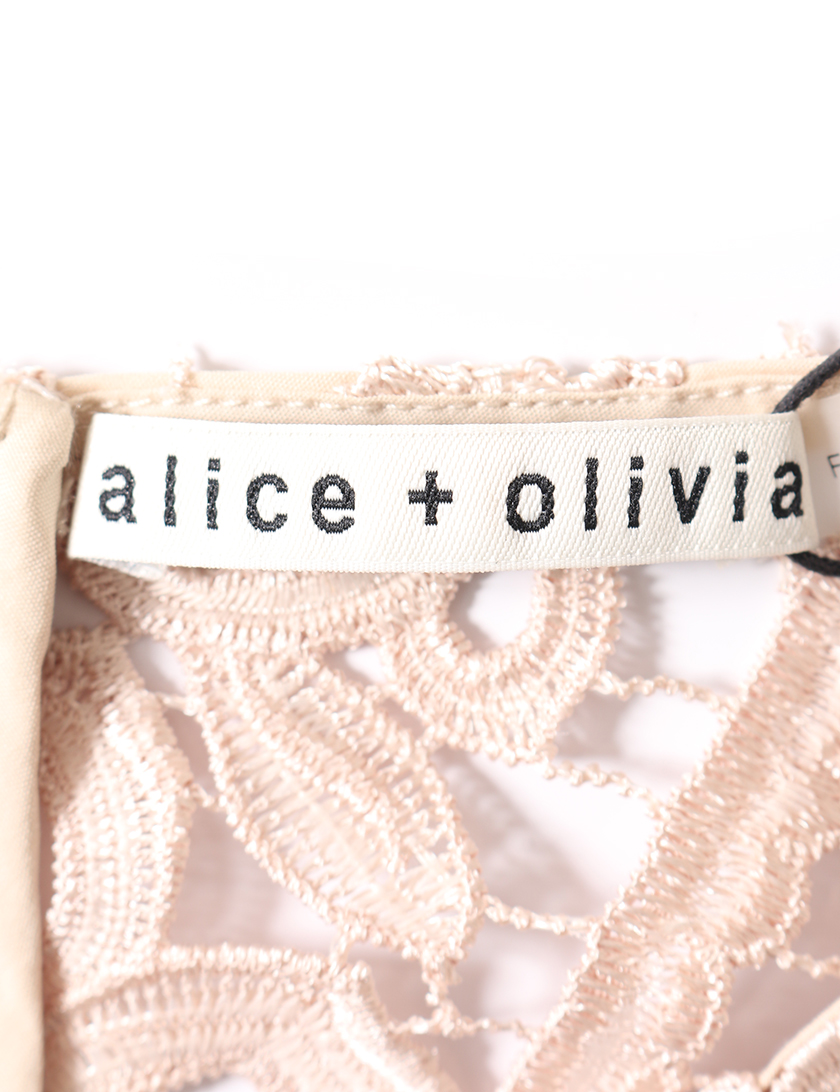 アリスアンドオリビア(Alice + Olivia)ワンピース|レース|ベージュ|ハイブランド・ブランド専門の中古通販サイト(374177)