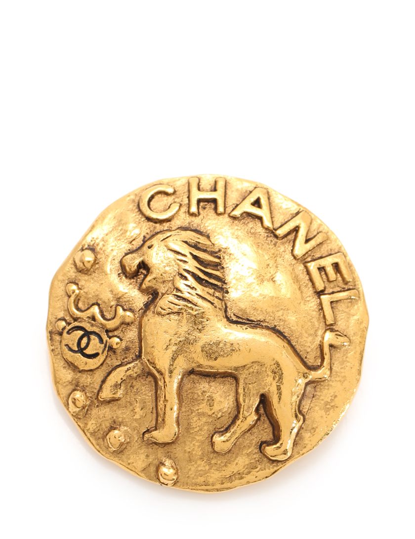 シャネル Chanel ココマーク ブローチ ゴールド サークル ライオン ヴィンテージ ハイブランド ブランド専門の中古通販サイト