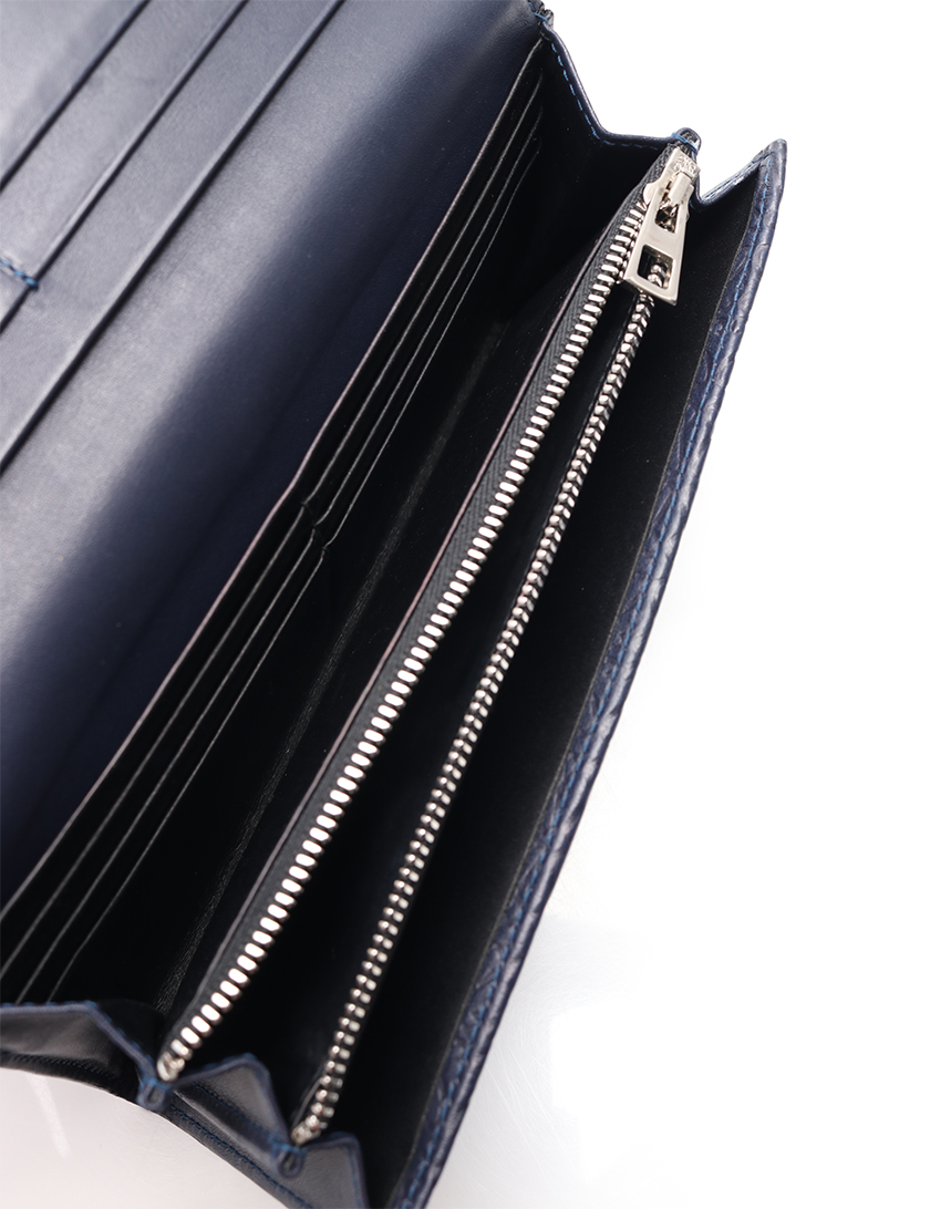 ロエベ(LOEWE)アナグラム|コンチネンタルウォレット|二つ折り長財布|レザー|ネイビー|ハイブランド・ブランド専門の中古通販サイト(383579) ロエベ(LOEWE)アナグラム|コンチネンタルウォレット|二つ折り長財布|レザー|ネイビー|ハイブランド・ブランド専門の中古通販サイト(383579)