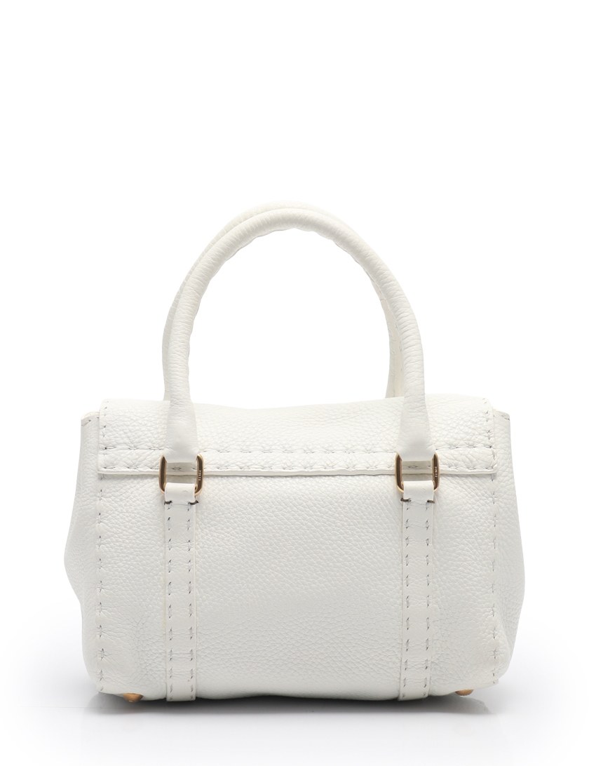 フェンディ(FENDI)セレリア|ミニリンダ|ハンドバッグ|レザー|白