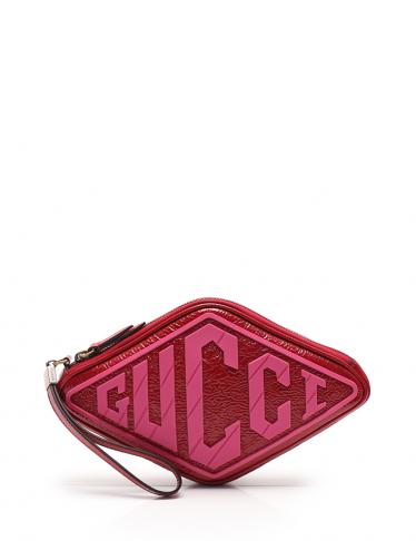 グッチ Gucci クラッチバッグ エナメルレザー ラバー ボルドー ピンク ロゴ ハイブランド ブランド専門の中古通販サイト 3817