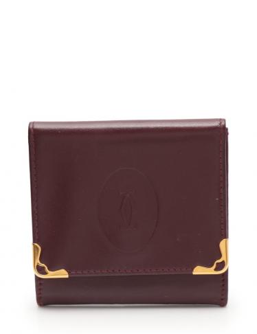 良品✨カルティエ 小銭入れ財布 ポーチ マストライン革 ボルドー 箱、保存布付 楽天市場】カルティエ コインケース 小銭入れ マストライン 黒