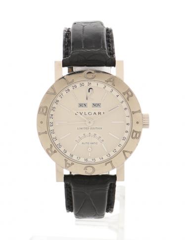 ブルガリ Bvlgari ブルガリブルガリ メンズ 腕時計 自動巻き K18wg ホワイトゴールド トリプルカレンダー レトログラード 白文字盤 裏スケ 銀座リミテッド ハイブランド ブランド専門の中古通販サイト 3141