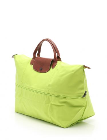 ロンシャン(LONGCHAMP)ル|プリアージュ|EXT|トートバッグ|ナイロン|レザー|ネオングリーン|茶|ハイブランド・ブランド専門の中古通販サイト(388893)