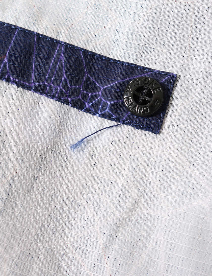 ストーンアイランド Stone Island Printed Heat Reactive Thermosensitive Fabric ブルゾン カモフラージュ柄 青 マルチカラー 2019ss ハイブランド ブランド専門の中古通販サイト 384851