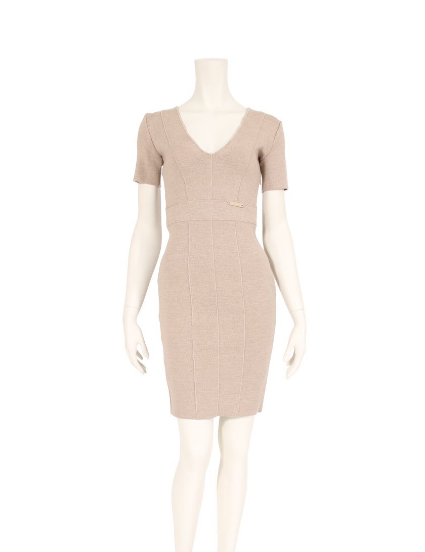 ブルマリン Blumarine ニット ワンピース ベージュ ハイブランド ブランド専門の中古通販サイト 3344