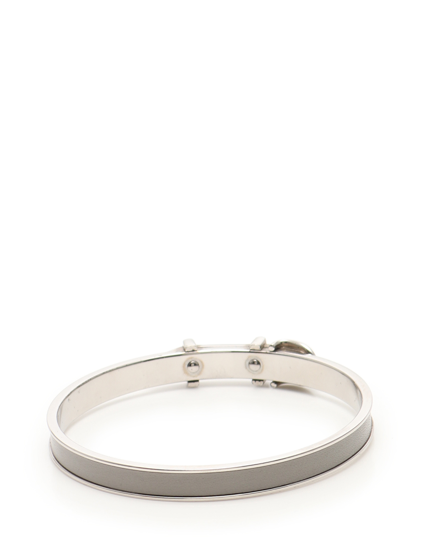 エルメス(HERMES)|バングル|レザー|シルバー|グレー|ベルトモチーフ|ハイブランド・ブランド専門の中古通販サイト(396902)