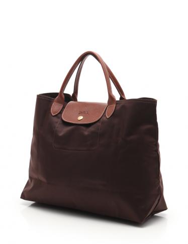 ロンシャン(LONGCHAMP)ル|プリアージュ|トートバッグ|ナイロン|レザー|ダークブラウン|ハイブランド・ブランド専門の中古通販サイト(396723)