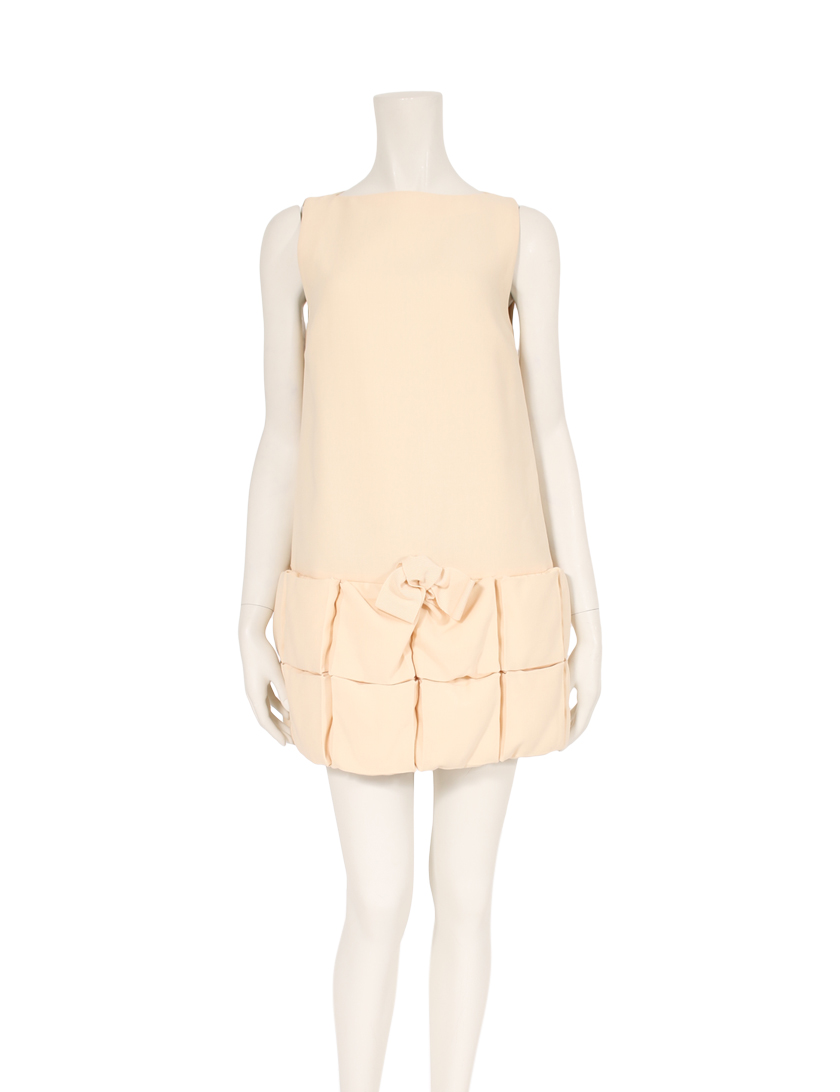 モンクレールガムルージュ Moncler Gamme Rouge ワンピース ノースリーブ アイボリー ハイブランド ブランド専門の中古 通販サイト