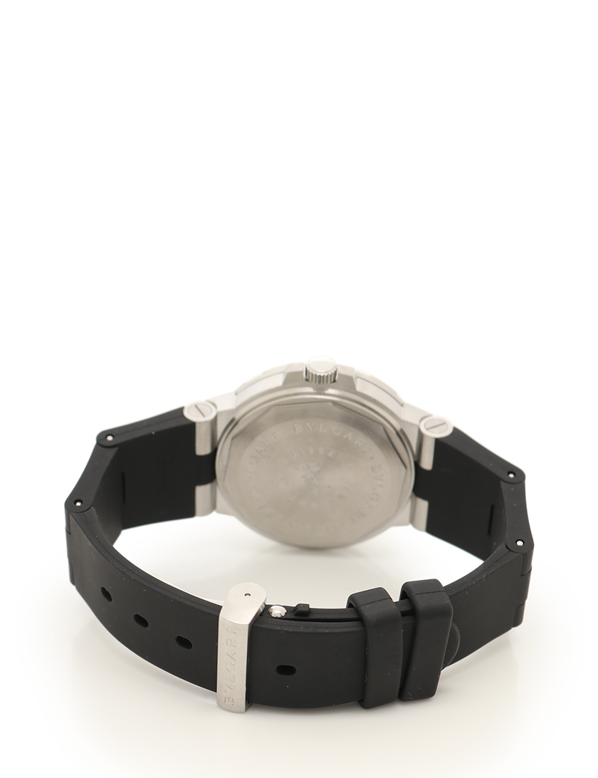 ブルガリ Bvlgari ディアゴノスクーバー 38mm ダイバーズウォッチ 腕時計 メンズ 自動巻き Ss ラバー シルバー 黒 ハイブランド ブランド専門の中古通販サイト