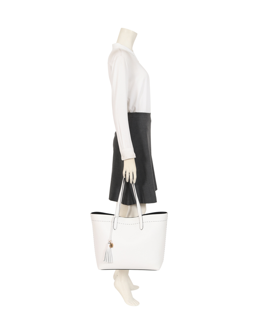 コールハーン(Cole Haan)|トートバッグ|レザー|白|ハイブランド・ブランド専門の中古通販サイト(399346)
