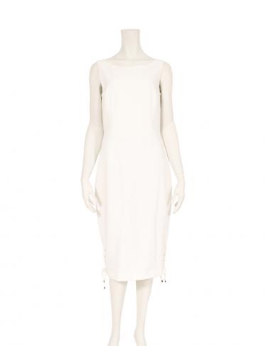 マックスマーラ Max Mara ワンピース ノースリーブ アイボリー レースアップ ハイブランド ブランド専門の中古通販サイト