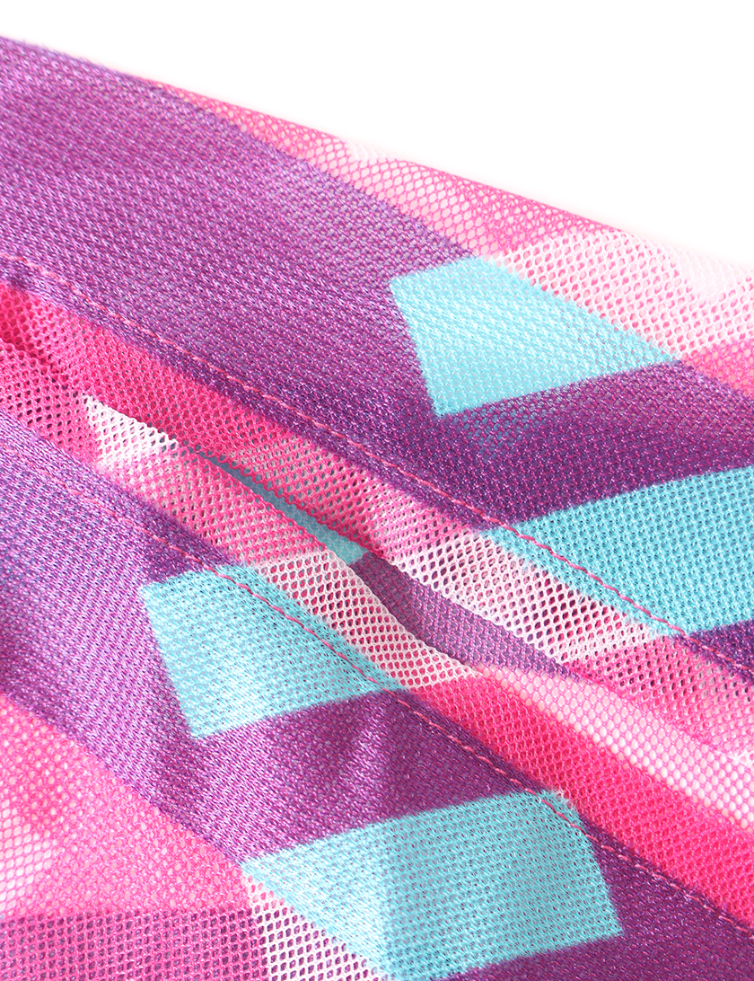 プリーツプリーズ Pleats Please トップス 総柄 ピンク 紫 水色 メッシュ ハイブランド ブランド専門の中古通販サイト 4005