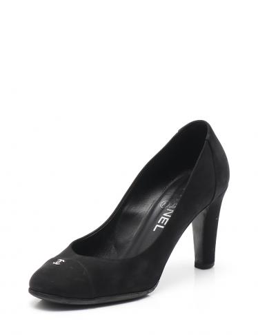 CHANEL・シューズ・ココマーク パンプス ヌバック 黒｜【公式