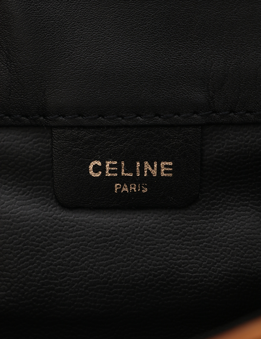 セリーヌ(CELINE)|クラッチバッグ|レザー|黒|茶|ヴィンテージ|ハイブランド・ブランド専門の中古通販サイト(397532)