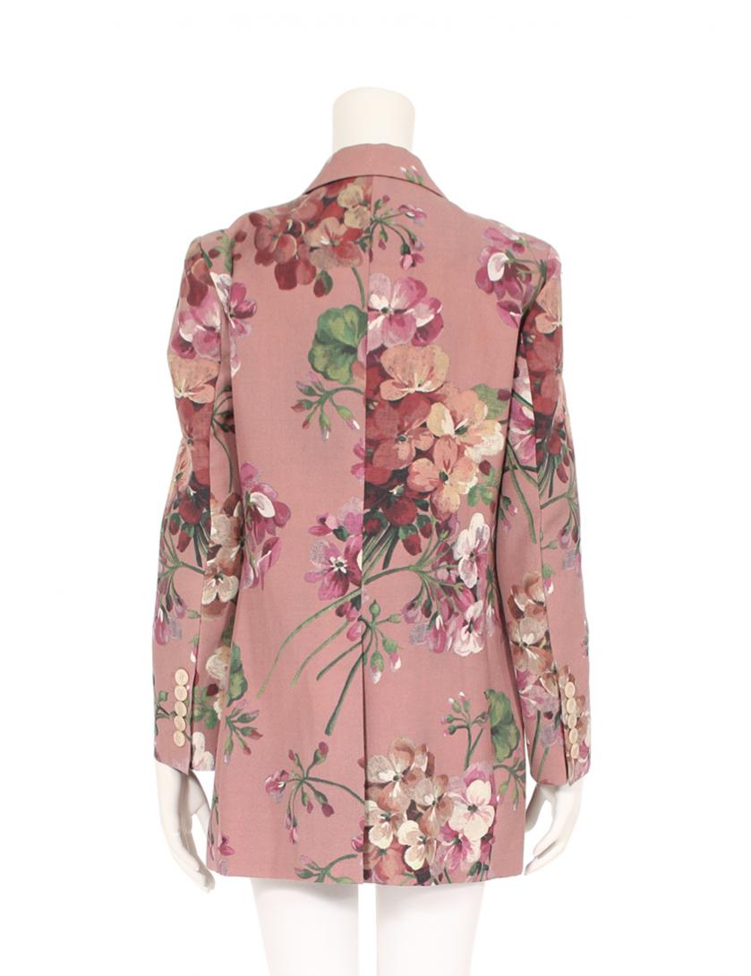グッチ Gucci フローラル テーラードジャケット 花柄 ウール モヘヤ ピンク マルチカラー ハイブランド ブランド専門の中古通販サイト