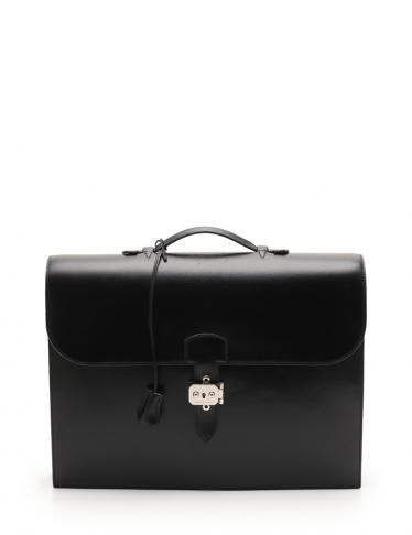 【セール】 HERMES エルメス サックアデペッシュ38　ボックスカーフ 黒 HERMES - 【セール】 HERMES エルメス サックアデペッシュ38 ボックス
