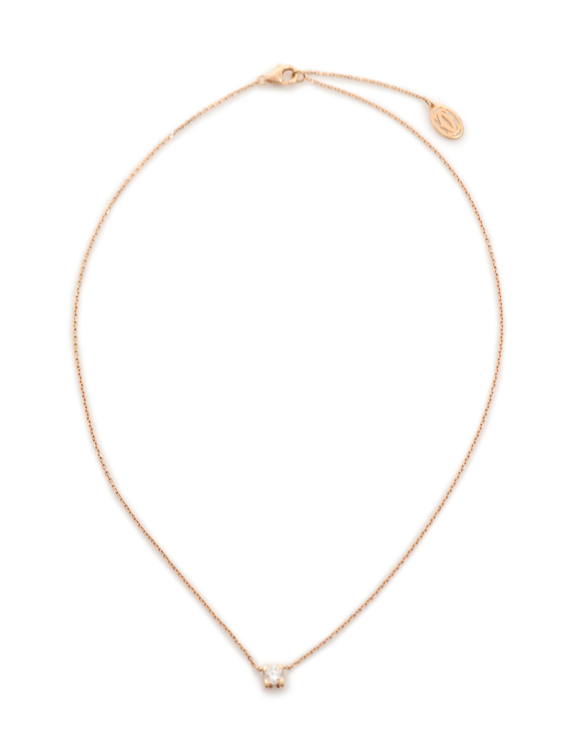 カルティエ Cartier C ドウ カルティエ ネックレス K18pg ダイヤモンド ピンクゴールド ハイブランド ブランド専門の中古 通販サイト