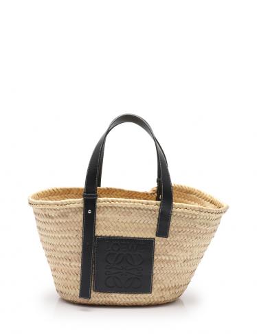 ロエベ Loewe カゴバッグ バスケットバッグ トートバッグ ストロー レザー ベージュ 黒 ハイブランド ブランド 専門の中古通販サイト 4019
