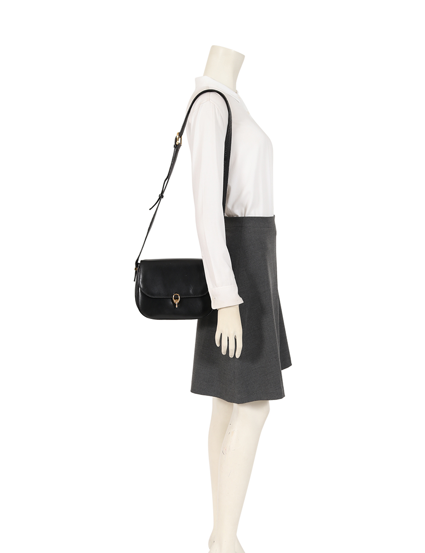 セリーヌ(CELINE)|ショルダーバッグ|レザー|黒|ヴィンテージ|ハイブランド・ブランド専門の中古通販サイト(399315)