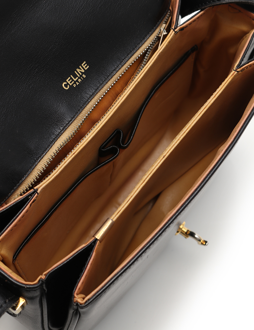 セリーヌ(CELINE)|ショルダーバッグ|レザー|黒|ヴィンテージ|ハイブランド・ブランド専門の中古通販サイト(399315)