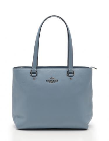 コーチ Coach トートバッグ レザー 水色 ハイブランド ブランド専門の中古通販サイト 407025