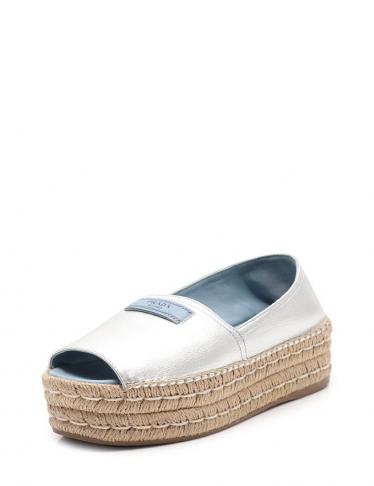 PRADA・シューズ・エスパドリーユ カジュアルシューズ レザー