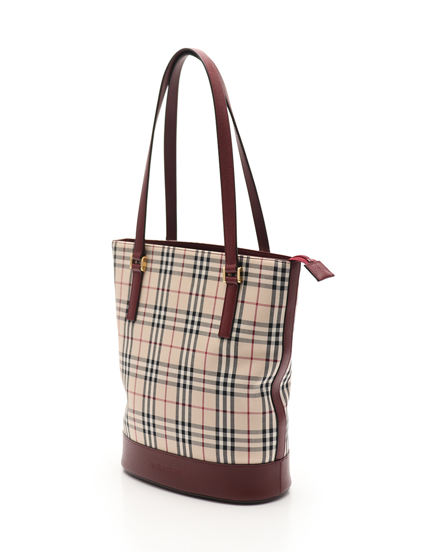 バーバリー(BURBERRY)|トートバッグ|チェック柄|キャンバス|レザー|ベージュ|赤|黒 |ハイブランド・ブランド専門の中古通販サイト(413750) バーバリー(BURBERRY)|トートバッグ|チェック柄|キャンバス|レザー|ベージュ|赤|黒 |ハイブランド・ブランド専門の中古通販サイト(413750)