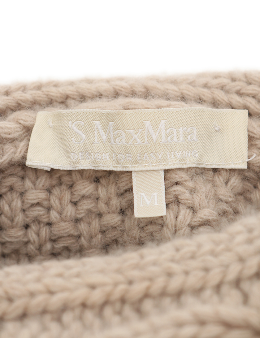エスマックスマーラ(S Max Mara)ニット|ワンピース|ノースリーブ|ウール|ベージュ|ハイブランド・ブランド専門の中古通販サイト(416008)