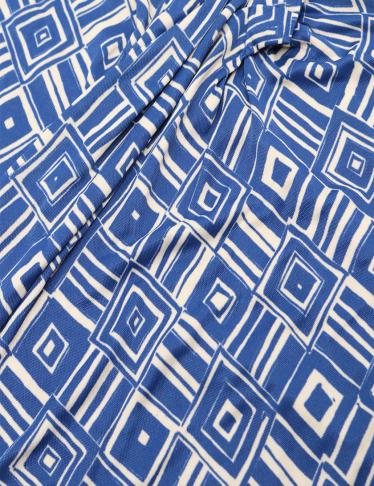 クリスチャンディオール Christian Dior ワンピース レーヨン 青 白 ハイブランド ブランド専門の中古通販サイト