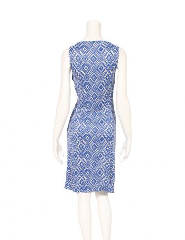 クリスチャンディオール Christian Dior ワンピース レーヨン 青 白 ハイブランド ブランド専門の中古通販サイト