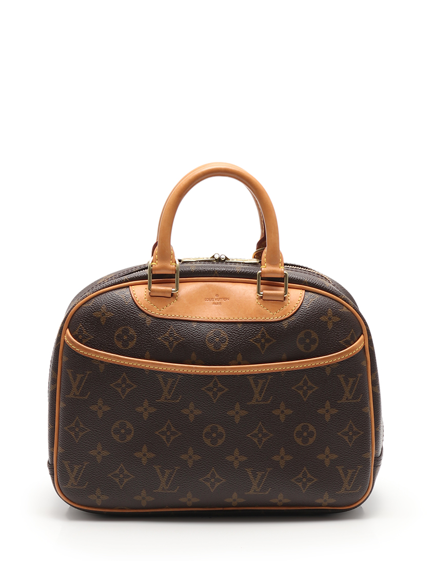 ルイヴィトン(LOUIS VUITTON)トゥルーヴィル|モノグラム|ハンドバッグ|PVC|レザー|茶|2WAY|別売りショルダーストラップ付き|ハイブランド・ブランド専門の中古通販サイト(415084)