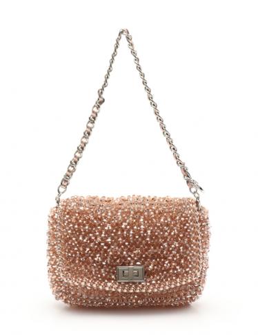 ANTEPRIMA・バッグ・ワイヤーバッグ ハンドバッグ PVC 茶