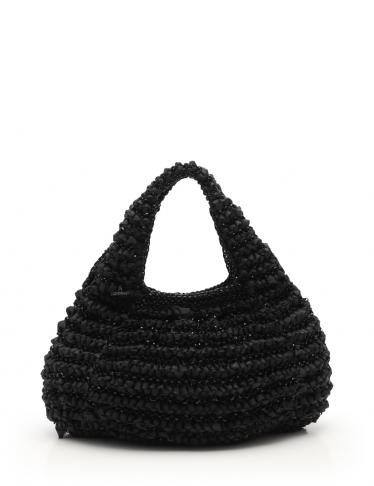 ANTEPRIMA・バッグ・ワイヤーバッグ ハンドバッグ ナイロン PVC 黒