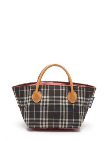 バーバリーブルーレーベル(BURBERRY BLUE LABEL)|トートバッグ|ナイロンキャンバス|レザー|グレーブラウン|アイボリー|ピンク|ハイブランド・ブランド専門の中古通販サイト(420437) バーバリーブルーレーベル(BURBERRY BLUE LABEL)|トートバッグ|ナイロンキャンバス|レザー|グレーブラウン|アイボリー|ピンク|ハイブランド・ブランド専門の中古通販サイト(420437)