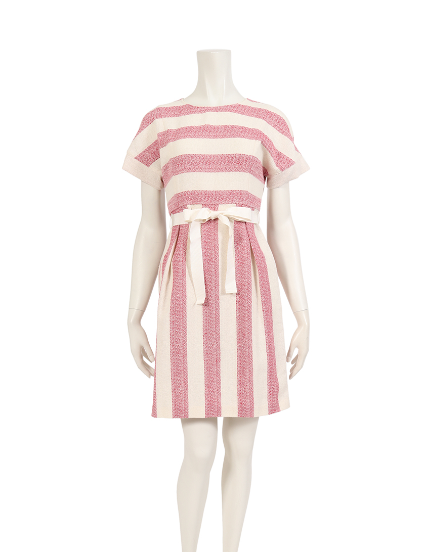 ピーエフバイパオラフラーニ Pf By Paola Frani ワンピース アイボリー 赤 ハイブランド ブランド専門の中古通販サイト