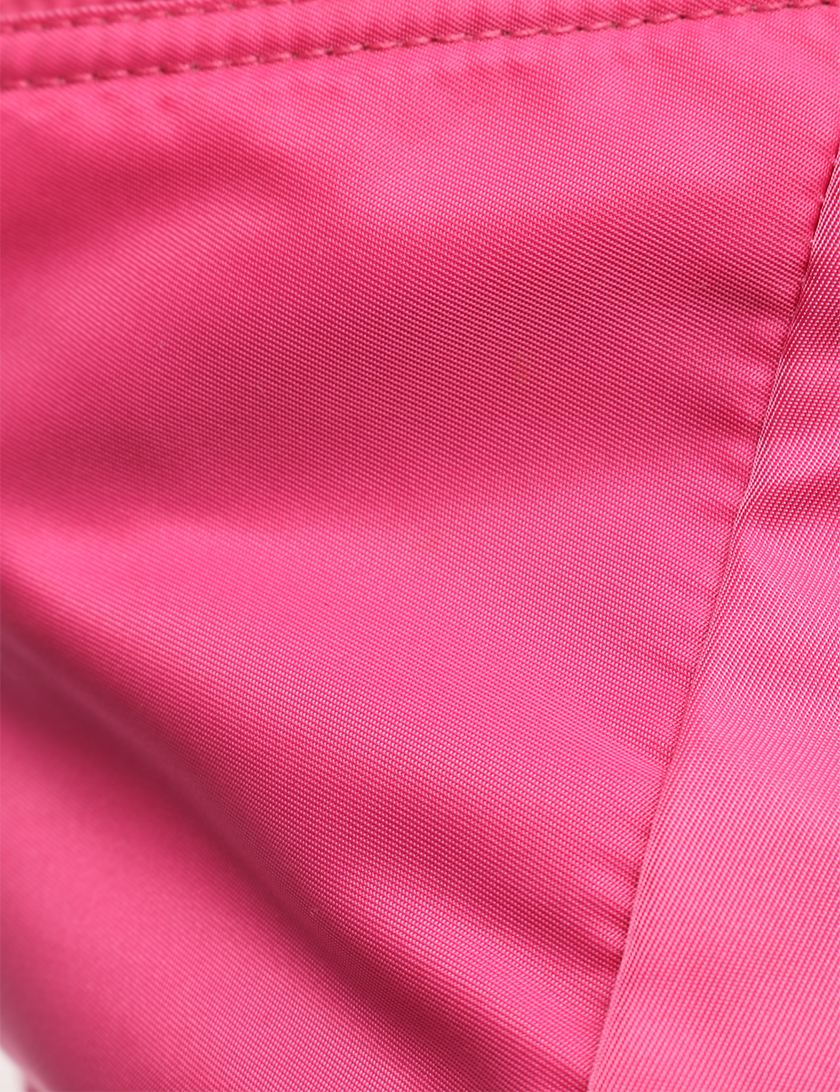 プラダ Prada Vela トートバッグ ナイロン レザー ピンク 黒 2way ハイブランド ブランド専門の中古通販サイト 4296