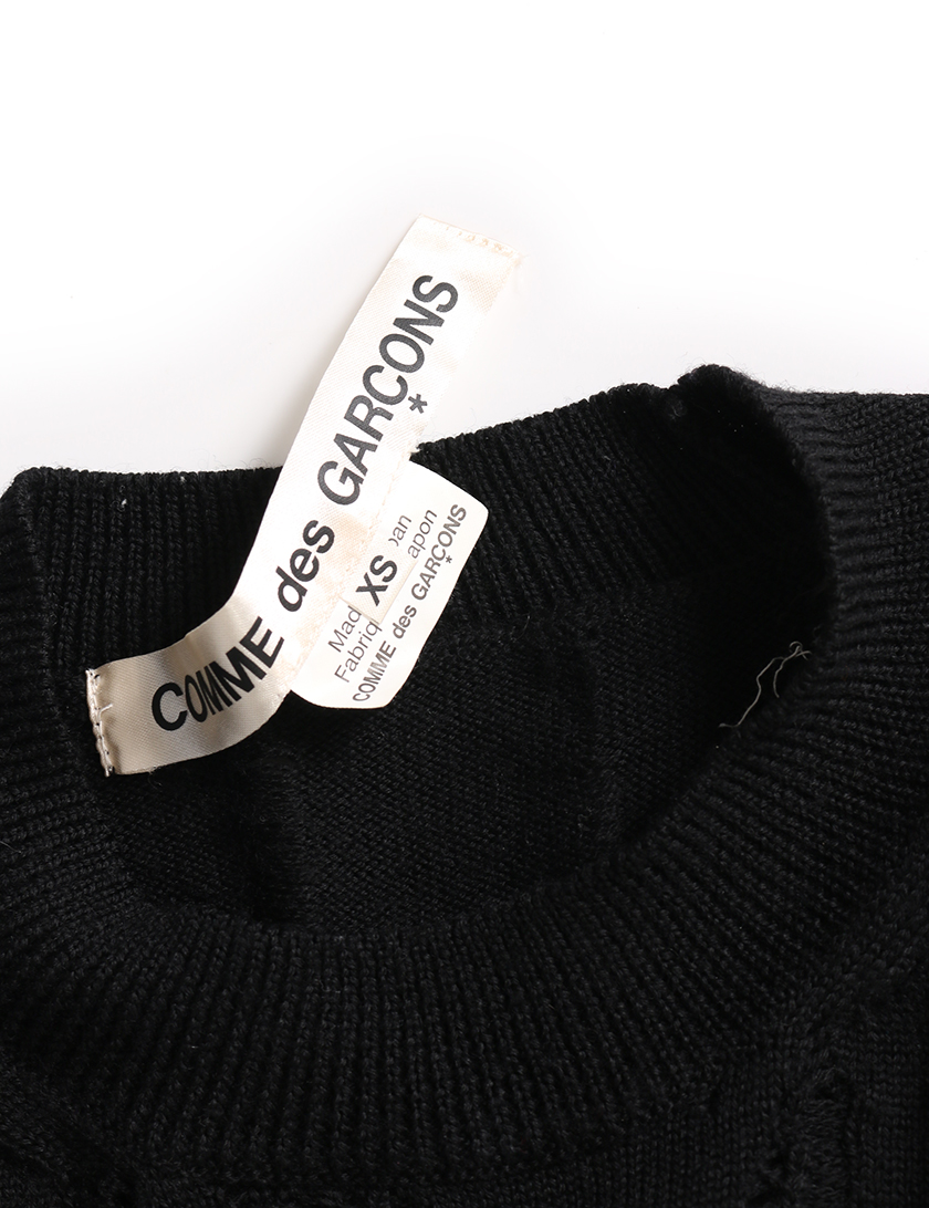 コムデギャルソン Comme Des Garcons ニット ワンピース ウール 黒 ハイブランド ブランド専門の中古通販サイト