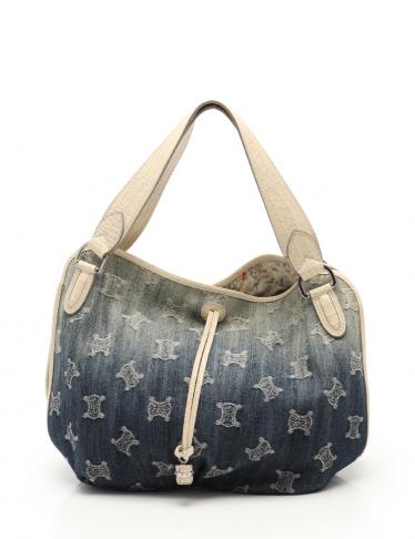 CELINE・バッグ・ビタースウィート マカダム ショルダーバッグ デニム