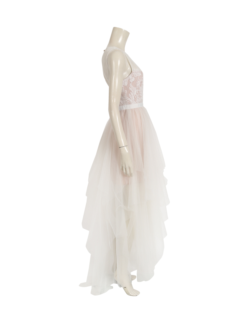 ビーシービージーマックスアズリア bg Maxazria Riese チュールワンピース ドレス 刺繍 白 ベージュ ハイブランド ブランド専門の中古通販サイト