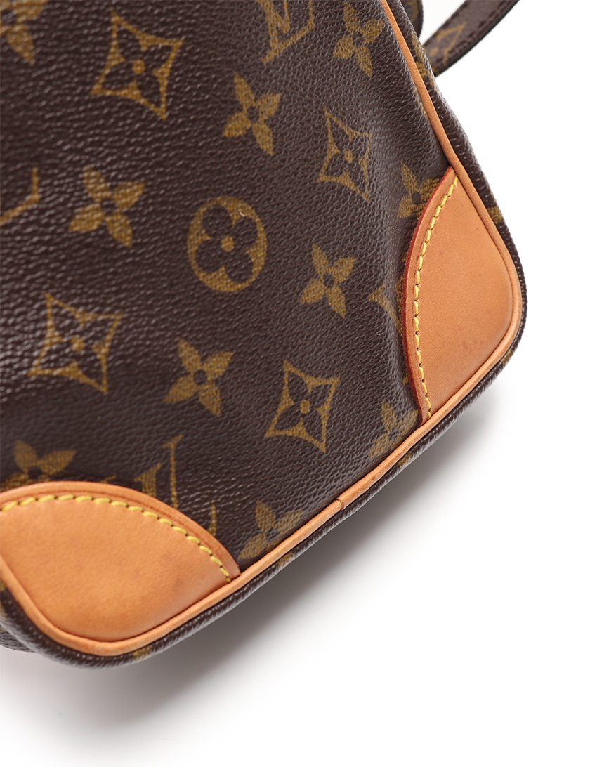 ルイヴィトン(LOUIS VUITTON)ポシェット|ダヌーブ|モノグラム|ショルダーバッグ|PVC|レザー|茶|ハイブランド・ブランド専門の中古通販サイト(430315)