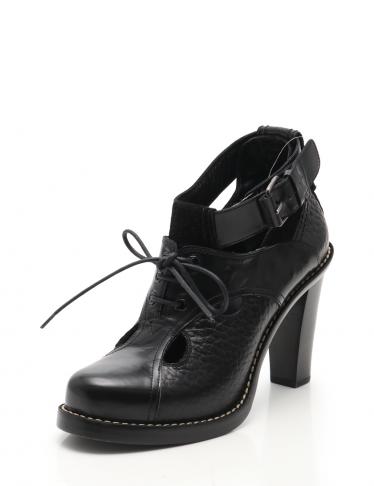 BALENCIAGA・シューズ・ アンクルストラップブーティ レザー スエード 